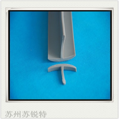 灰色硅胶T型密实防尘耐高温密封条