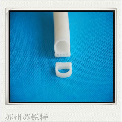 白色硅胶D型空心密封条