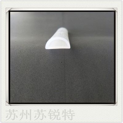 白色透明硅胶D型空心密实密封条