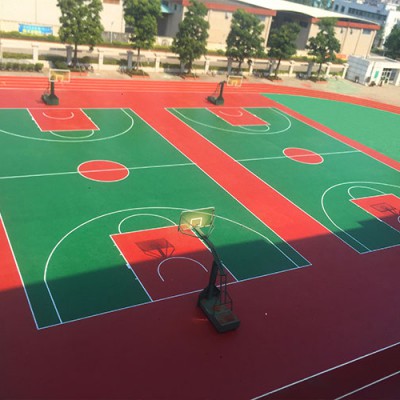 塑胶篮球场面层硅PU 南宁有工厂生产硅PU材料 康奇体育